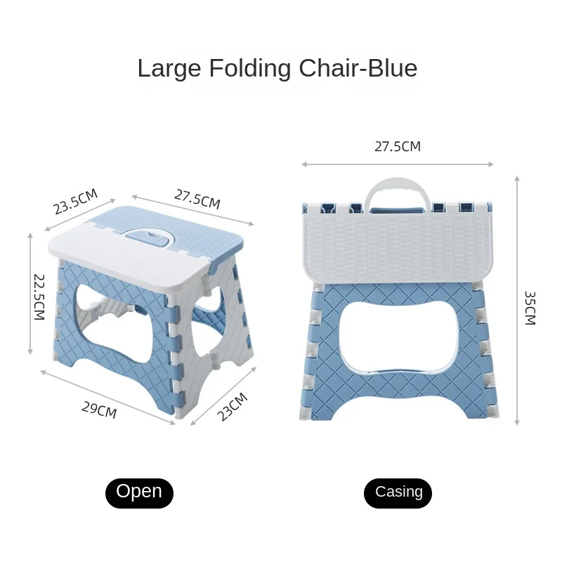 Folding stool Plastic Thickened Small Bench Children Adult Outdoor Portable Folding Chairs Small Chair Stall Stool