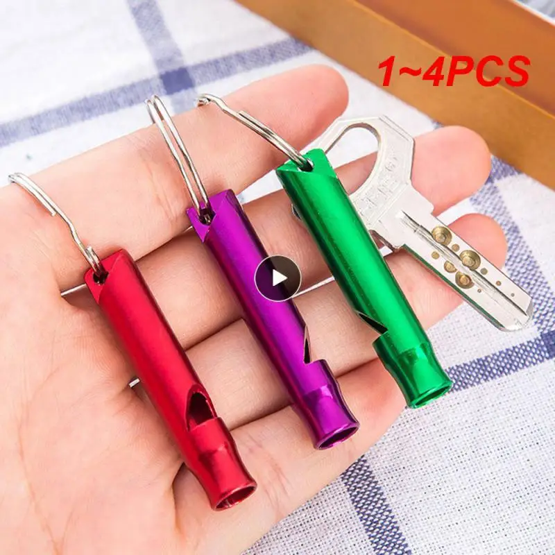 

1~4PCS Loud Survival Compact Emergency Essential Durable Whistle Loud Whistle For Hiking Camping Gear Best-selling Versatile