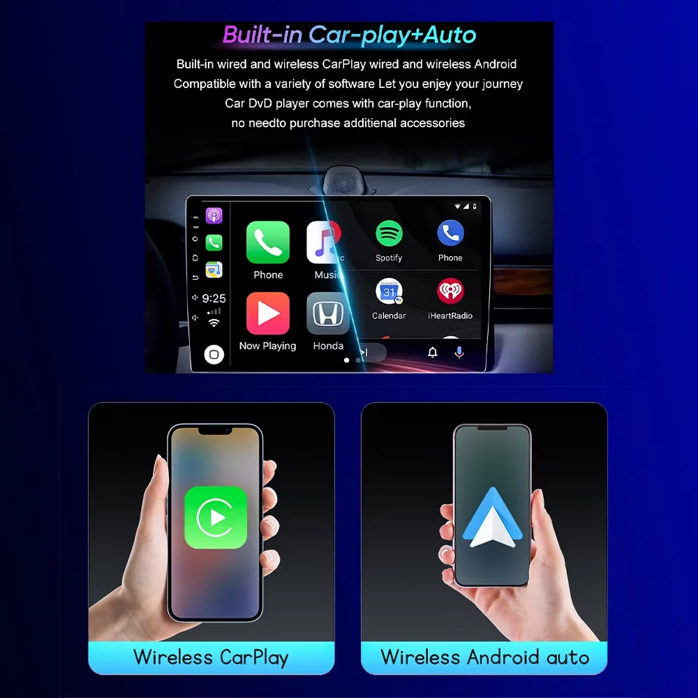 شاشة أندرويد تدعم ابل كار بلاي واندرويد اوتو لسيار...