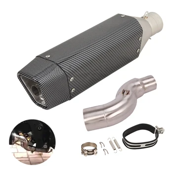 51MM For Honda CTX 700 Any Year Motorcycle Exhaust Mid Link Pipe Mufflers Removable DB Killer Stainless Steel Escape Slip On