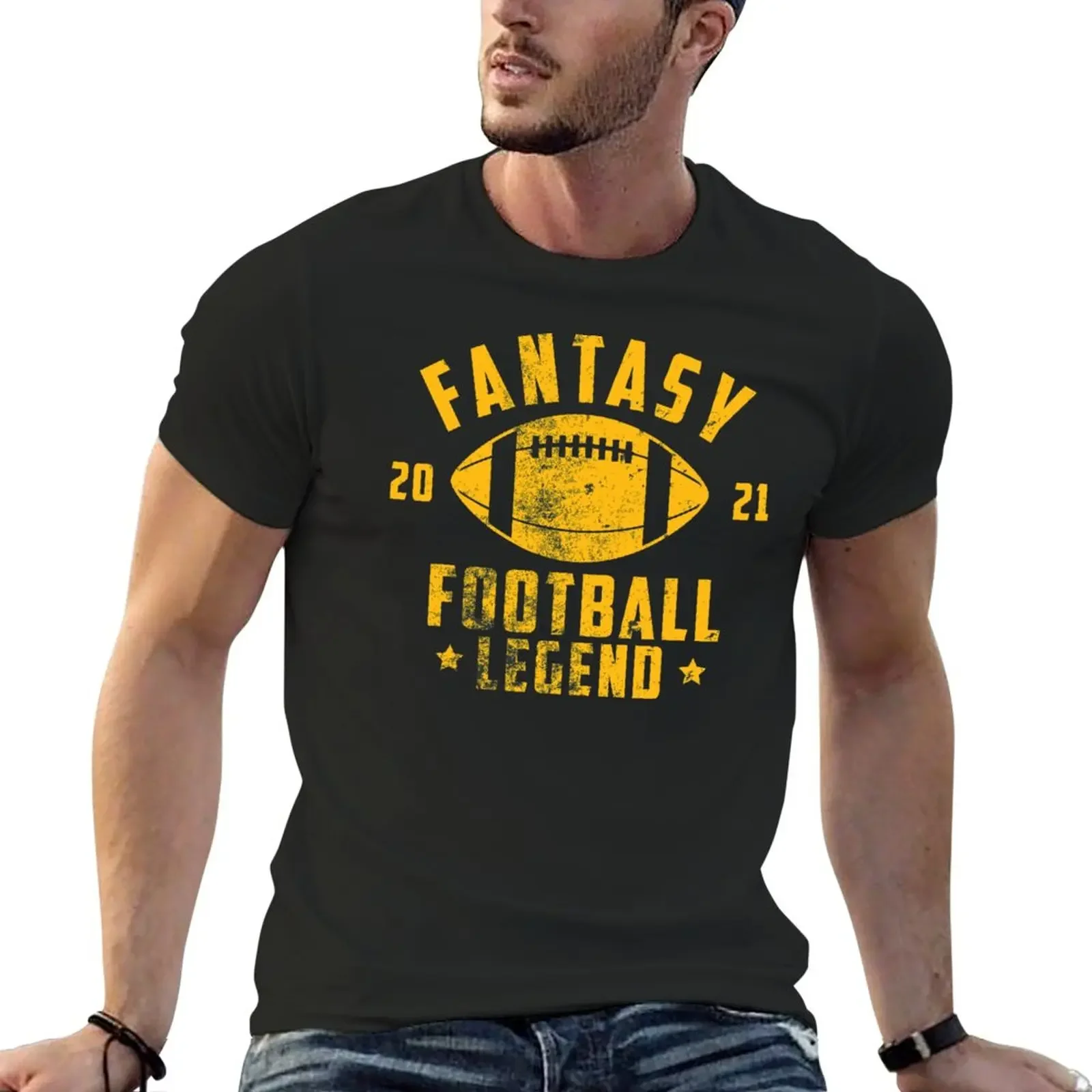 

Fantasy Football Legend 2021 Vintage T-Shirt vintage clothes summer top T-shirt men