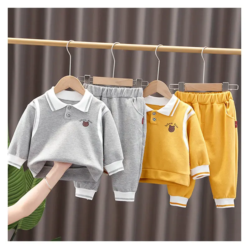 

2 Pcs Toddler Baby Kid Clothes Boy Outfit Set Children's Clothing girl Clothes Autumn Korean Style Baby Clothes Kids' Sportswear