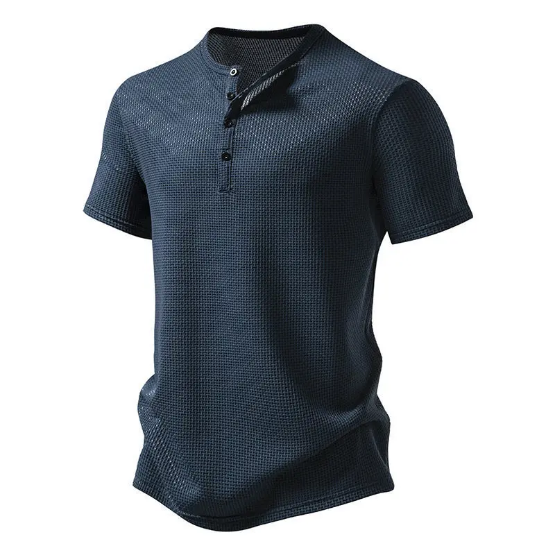 Men's breathable mesh shirt - elastic nylon ice silk fabric, short sleeve, button-down, lightweight moisture absorption, suitabl 2