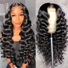  Loose Deep Wave Wig 13x4 Transparent Lace Front Human Hair Wigs For Women 4x4 Closure Pre Plucked Remy Hair T Part Frontal Wig 