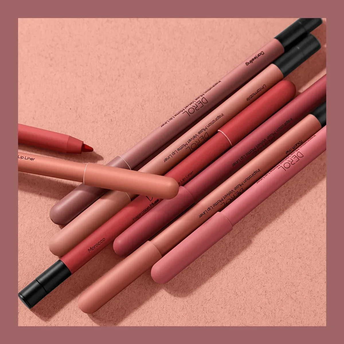 Waterproof Matte Lipliner Pencil Sexy Red Contour Tint Lipstick Pencil Lasting Non-stick Cup Moisturising Lips Makeup Cosmetics 6