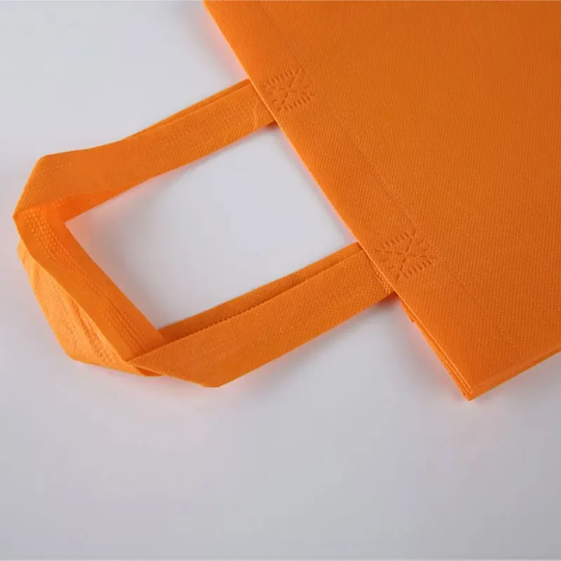 50pcs Non-woven Fabric Handbag Colour Blank Strong Portable Transverse Vertical Version Clothing Shopping Bags Gift Packing Bag 4