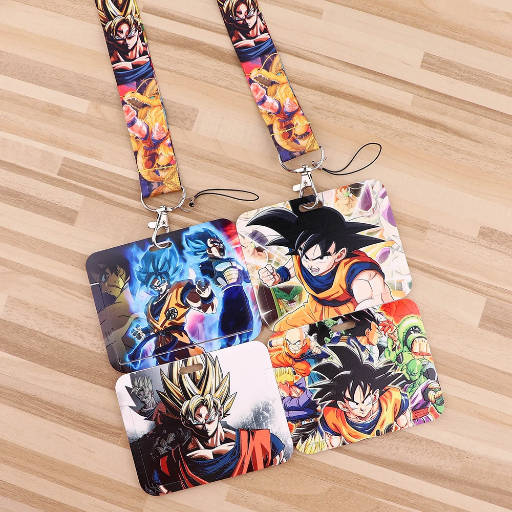 Cool Credential Holder Keychains Neck Lanyard For Pass Card Cosplay Anime Wukong Credit Card Holder Keychain Accessories