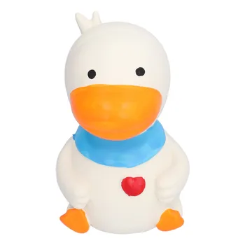 Latex Duck Dog Toys Durable Cute Interactive Funny Squeak Duck Toys for Dog Puppy Chewing PlayingWhite 4