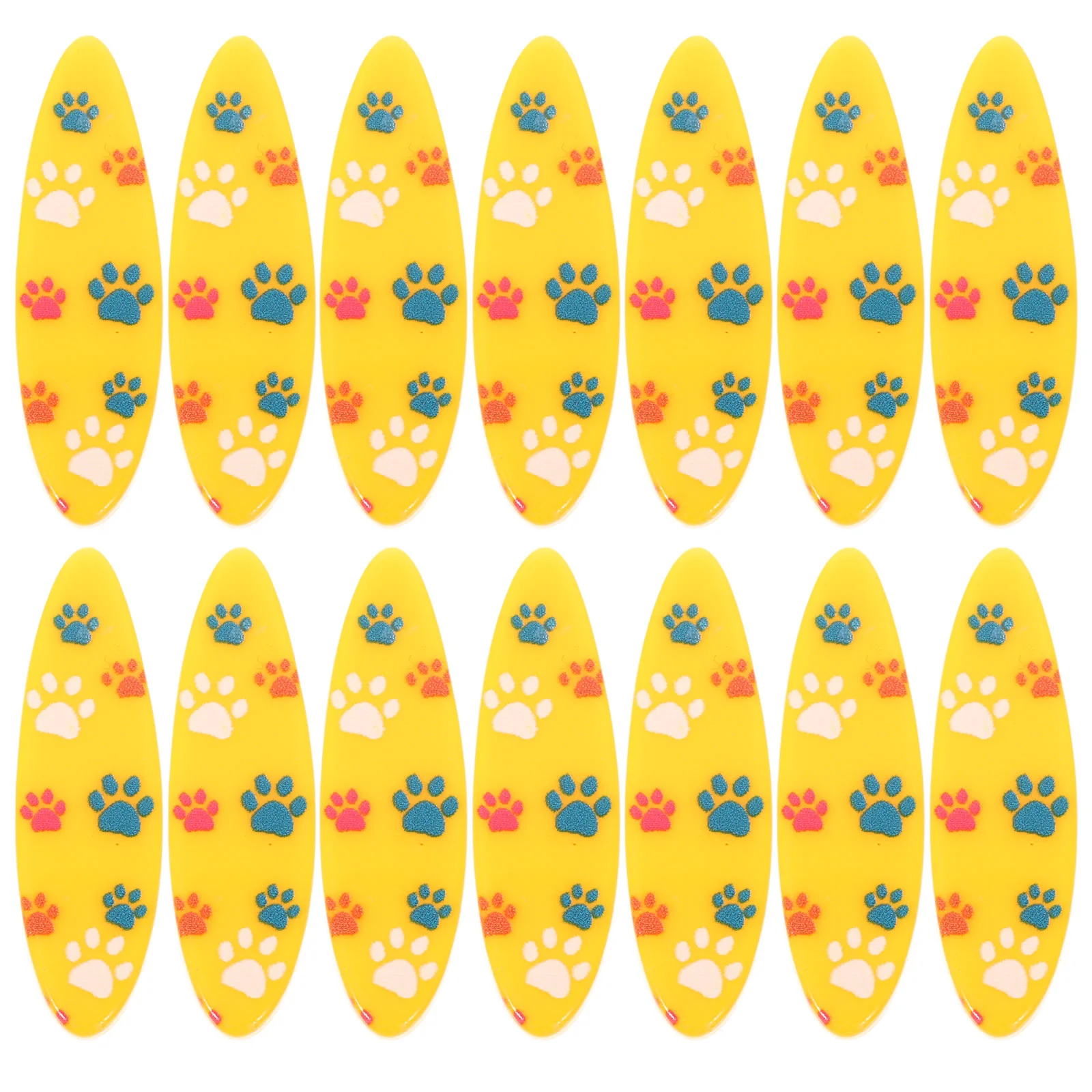 

20 Pcs Surfboard Mediterranean Style Micro Landscape DIY Resin Crafts Small Ornaments Beach Accessories (yellow Stars) Statue