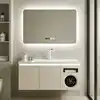 2025 New Modern Minimalist Intelligent Bathroom Vanity Cabinet Built-in Washing Drying Machine Includes Mirror Wash Basin Y2452 1