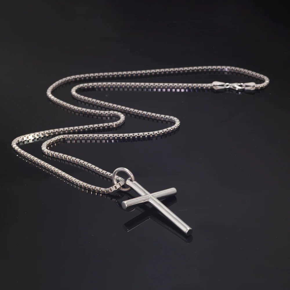925 Sterling Silver Cross Pendant For Men And Women Smooth High Polishing Simple Design