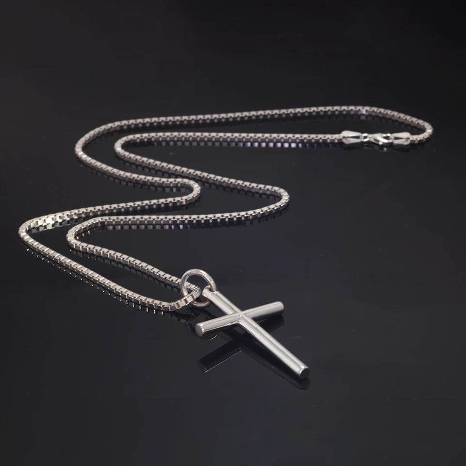 BP05275] Silber CZ Anhänger - Kreuz, 925 Sterling Silber