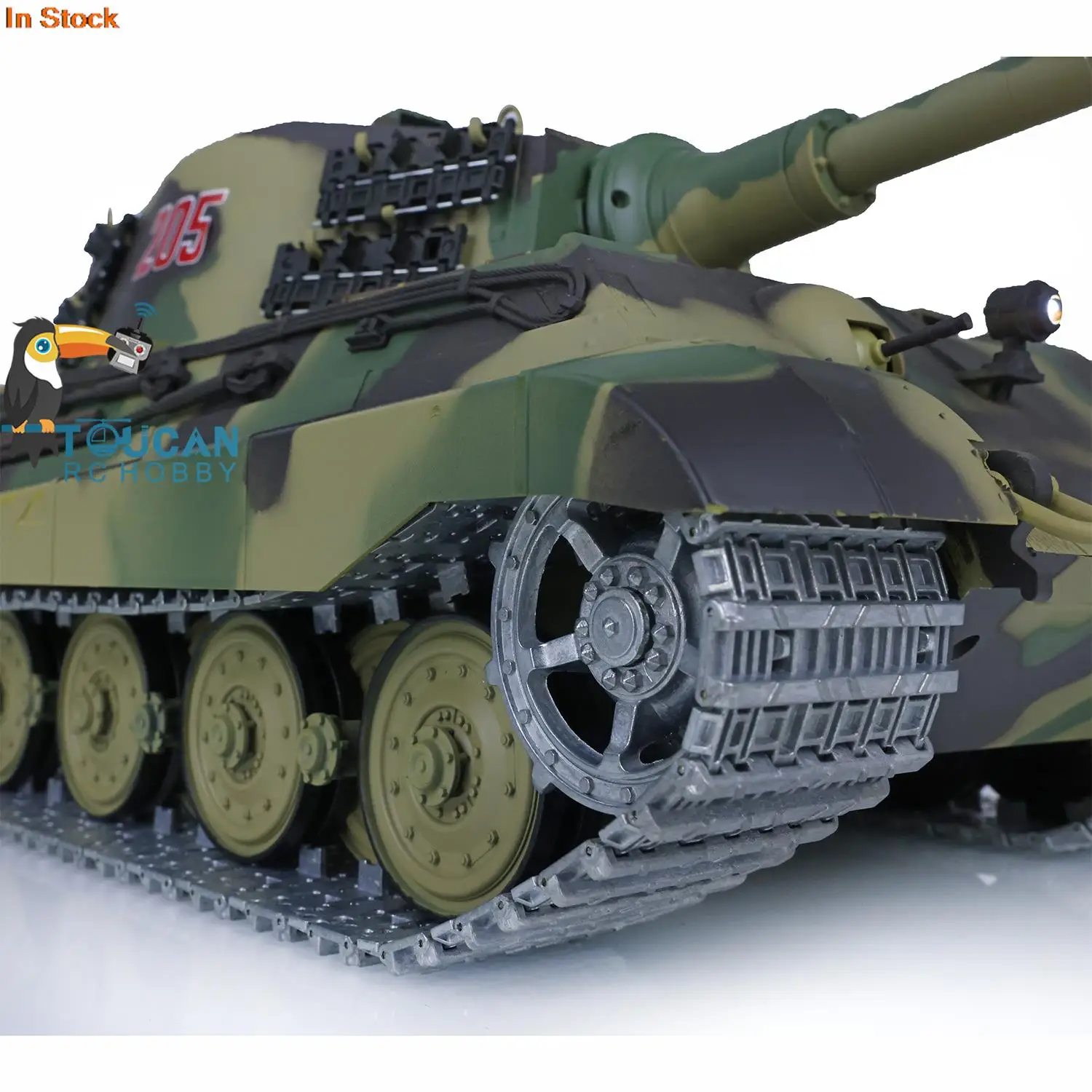 Toys 1/16 HENG LONG 7.0 Upgraded German King Tiger RTR RC Tank 3888A W/ 360° Turret TH17525-SMT4 3