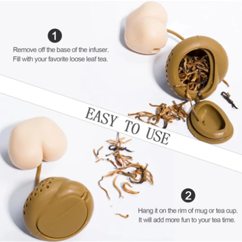 Infusore Per Tè In Silicone A Forma Di Teiera – Filtro Riutilizzabile Per Foglie Sfuse, Regalo Per Amanti Del Tè