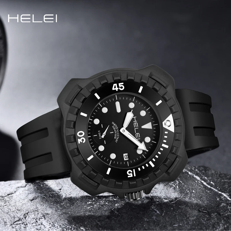 HELEI quality brand men's sports watches men's watches large digital original watches fashion quartz wristwatch gift for men