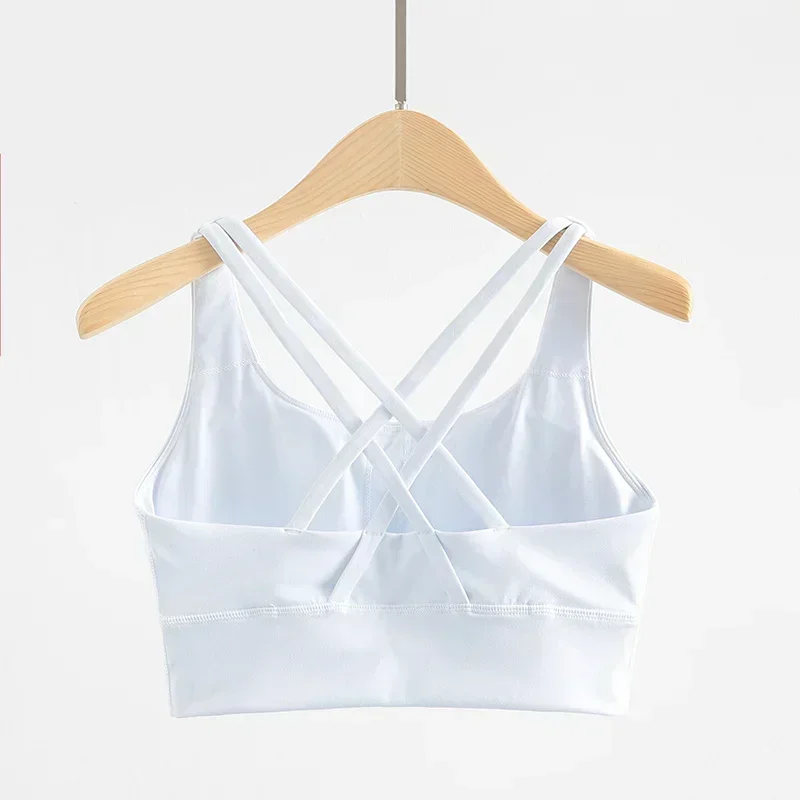 Lemon Yoga EVERYDAY Cross Workout Sports Yoga Bras Women Naked Feel Shockproof Push Up Running Gym Fitness Crop Tops Logo