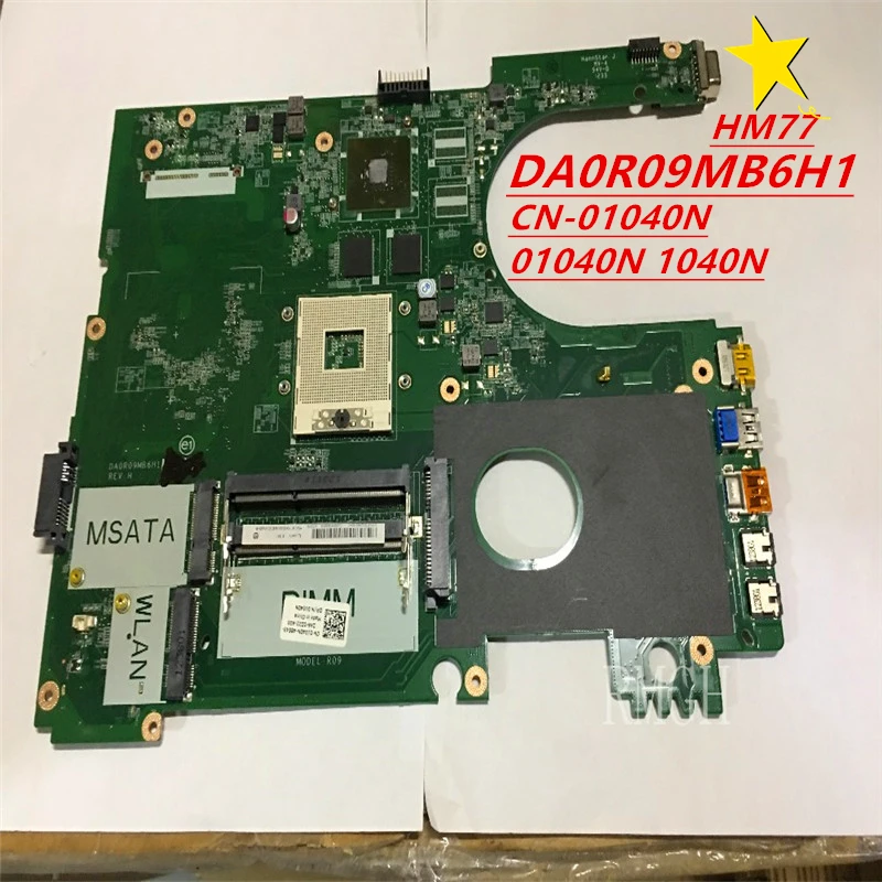 

DA0R09MB6H1 CN-01040N 01040N 1040N для DELL 5720 материнская плата для ноутбука DDR3 HM77 Бесплатная доставка
