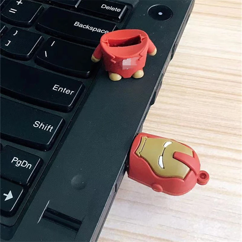 USB Flash Drive Flash Drive 128gb 64gb 32gb Cute cartoon hero series Pendrive U Disk for PC Waterproof and anti-static