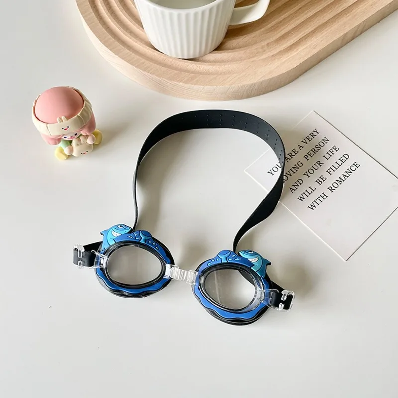 Cute Cartoon Animal Pony Waterproof and Anti Fog Children's Swimming Goggles with Adjustable Glasses Strap Kid Swimming Supplies