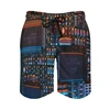 Electronic Motherboard 3D Printed Short Pants Technology Chip Graphic Beach Shorts For Men Clothes Casual Male Trunks Trousers 4