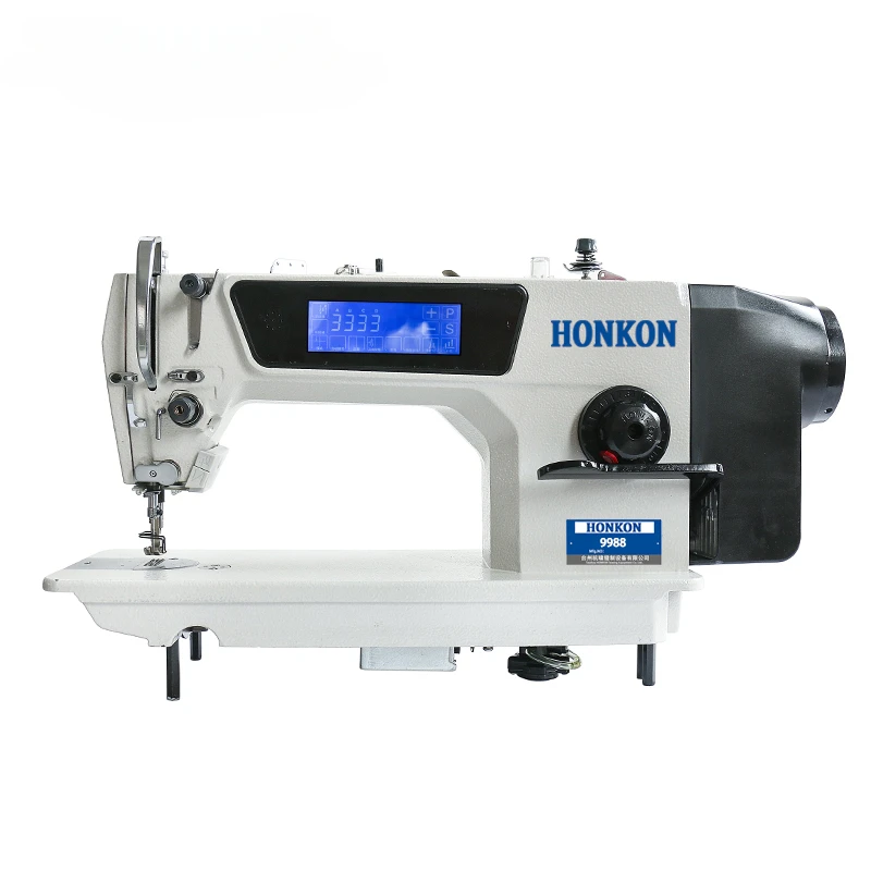 

High Speed Fully Automatic Computer Lockstitch Sewing Machine HK-9988-D3 The Latest Industrial Touch Screen Models DBX1 9#-14#
