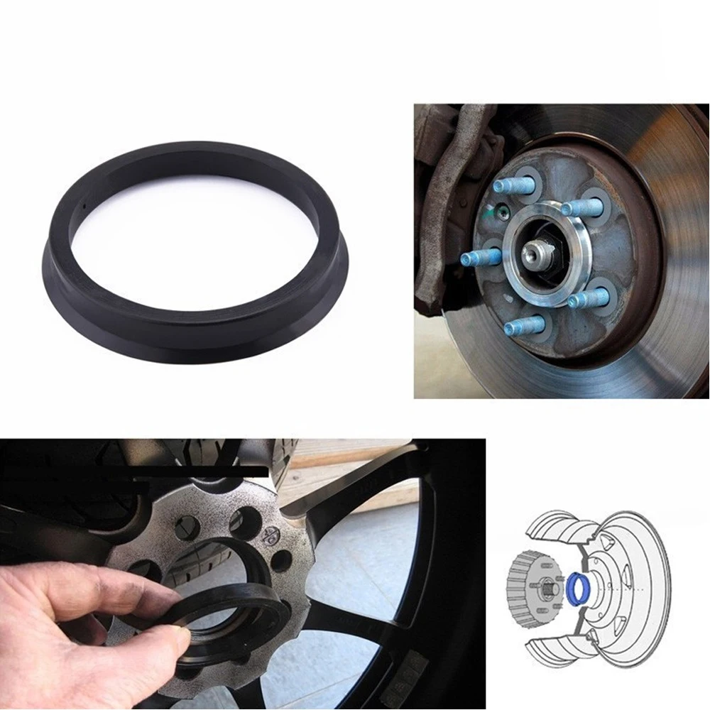 4Pcs/Set Automotive Car Plastic Wheel Hub Centric Rings Center Hubrings Bore 73.1-57.1 66.6-57.1