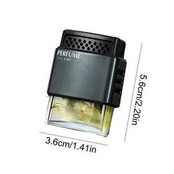 Elegant Aroma Car Vent Air Freshener - Portable Automotive Aromatherapy Diffuser for Relaxation & Purified Air (Gray)