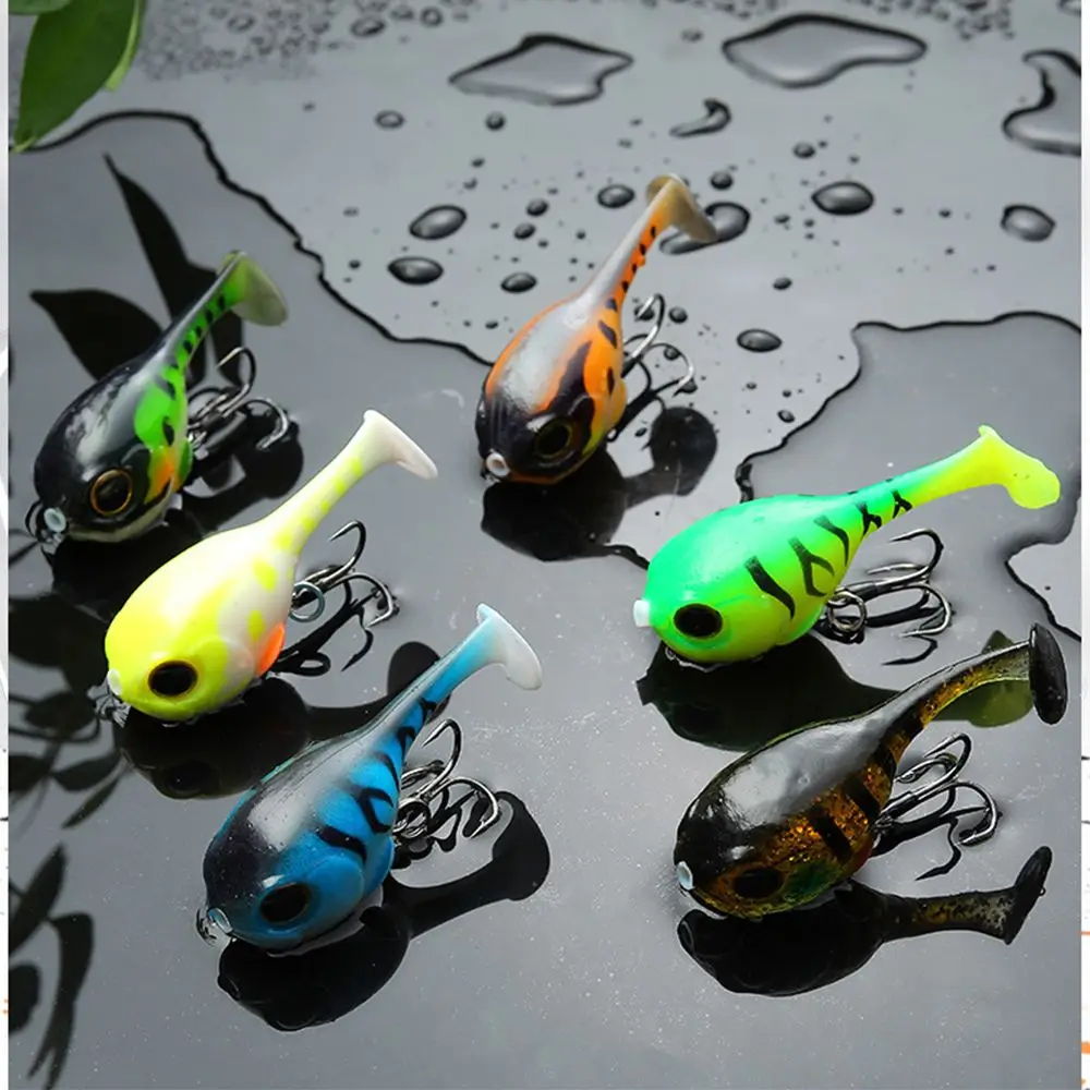 

1pc Quality Deraball Artificial Silicone Bait with Hook 60mm 9.7g Soft Lure Balloonfish Balloon Fish Lure with Hook For all Fish