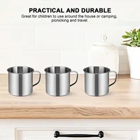 Mug Cup Coffee Steel Metal Tea Stainless Cups Camping Water Glasses Travel Mugs Drinking Insulated Tumbler Enamel Portable 2