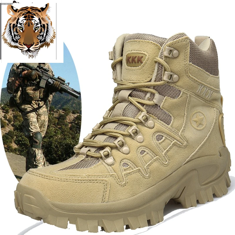 

Men's Combat Boots ,Outdoor Desert Boots,Men Army Boots, Male shoes, Mens Tactical boot , Military Equipments(2Colors)