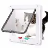 Installation Weatherproof 4 Ways In and Out ABS Material for Small Dogs,Cats Freely Cat Door Pet Supplies Flap Door Dog Gates 3