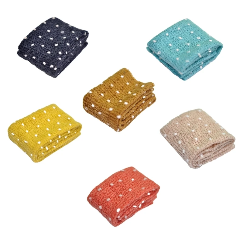 

Newborn Blanket Baby Photography Props Cloth Cotton Knitted Elastic Wrap Soft
