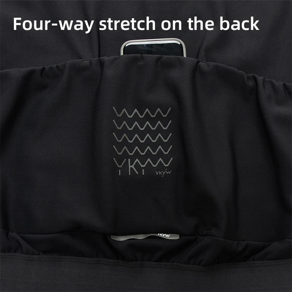 YKYWBIKE Cycling Gilet Bicycle Vest Thermal Winter Windproof 2 Way Zippers Road Bike Anti-Splash Cycling Windbreaker cycling vest cycling windbreaker