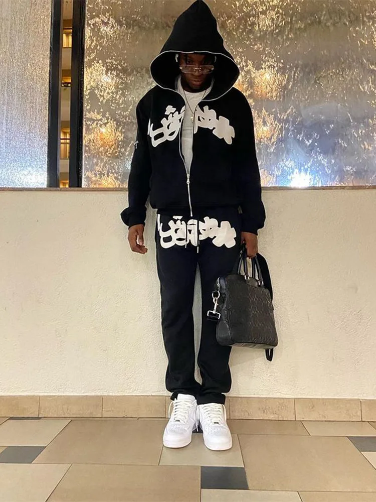 Men Graphic Zip Hoodies | Sweatshirt Streetwear Top | Men Graphic Zipper  Hoodie - Y2k - Aliexpress