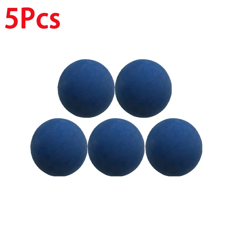 5Pcs Racquet Ball 5.5cm Squash Low Speed Rubber Hollow Balls Training Competition Ball 5mm High Elasticity Bouncing Balls squash balls