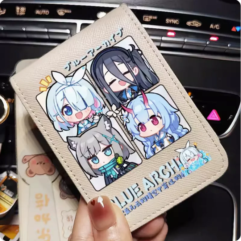 Game Blue Archive  Cartoon Fashion Wallets PU Purse Card Holder Money Bag Gift B378 Cosplay