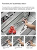 Silver Nano 304 Stainless Steel Digital Display Waterfall Sink Multifunctional Vegetable Washing Pool Integrated faucet 4