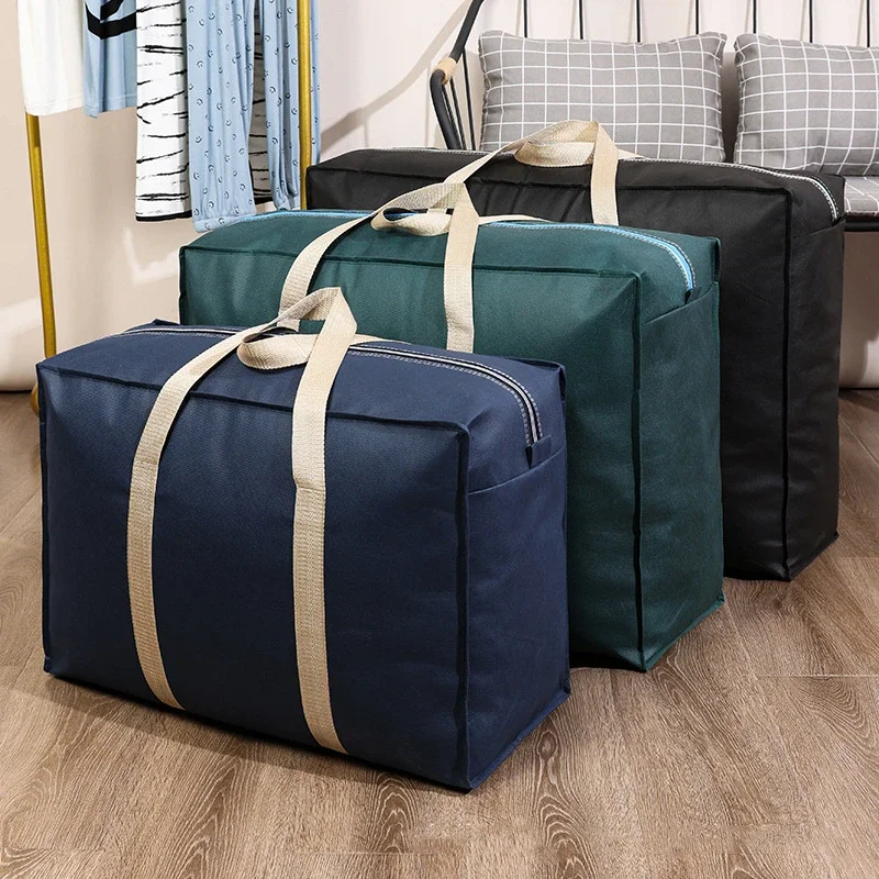 

Thick Non-woven Quilt Clothing Storage Bag Luggage Checked Bag Household Dust-proof Moisture-proof Organizer Moving Packing Bag