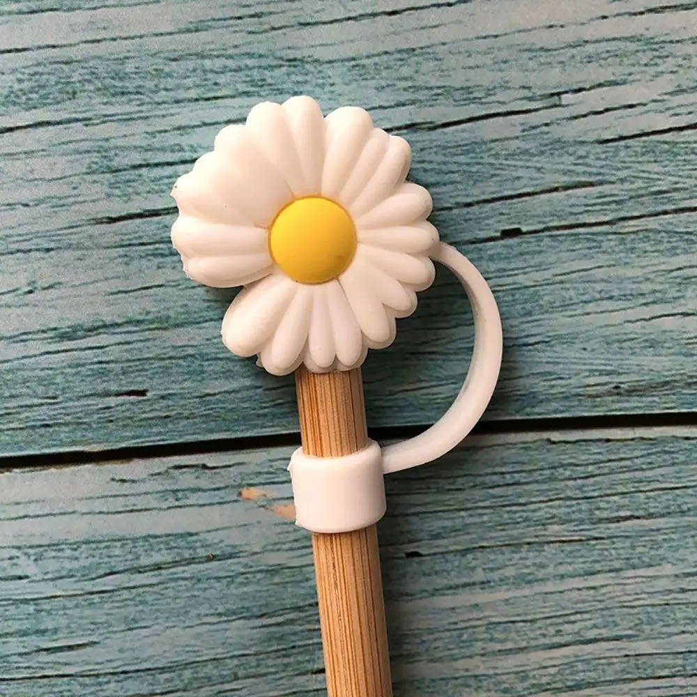 Durable Reusable Silicone Glass for Straws Bottle Accessories Straws Decorative Cap Straw Plug Anti-Dust Cap
