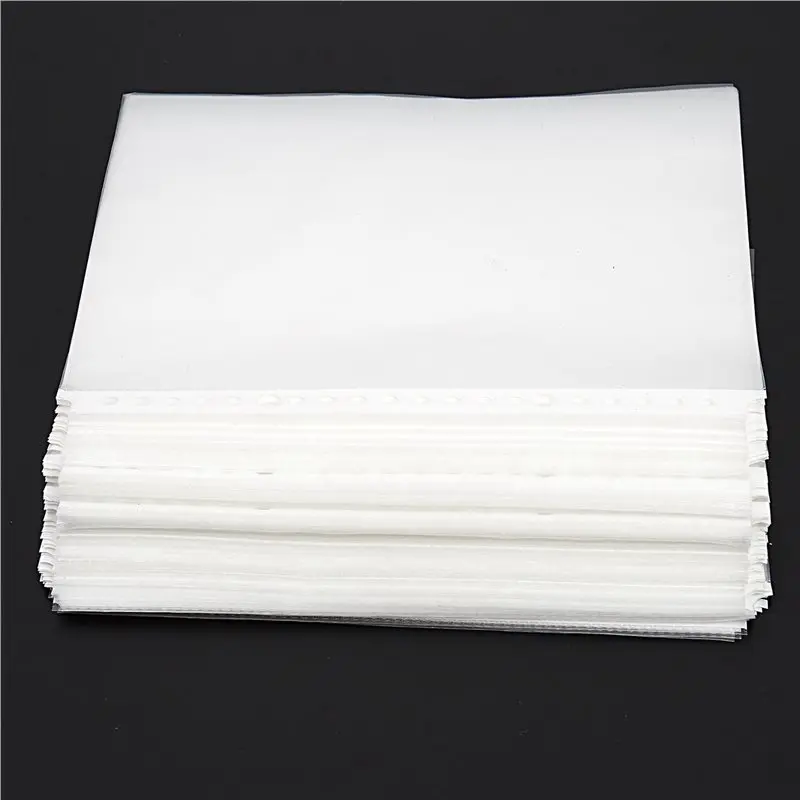 AEF1 - Confezione da 400 buste trasparenti perforate formato A5 - Cartelle in plastica_voghion.com
