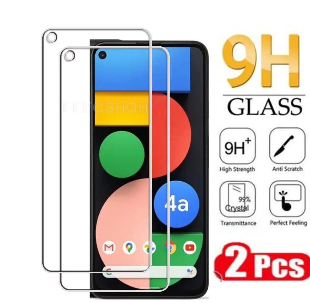 

2PCS Protection Tempered Glass For Google Pixel 4A 5A 5G GD1YQ, G025I Pixel4A Pixel5A Screen Protective Protector Cover Film