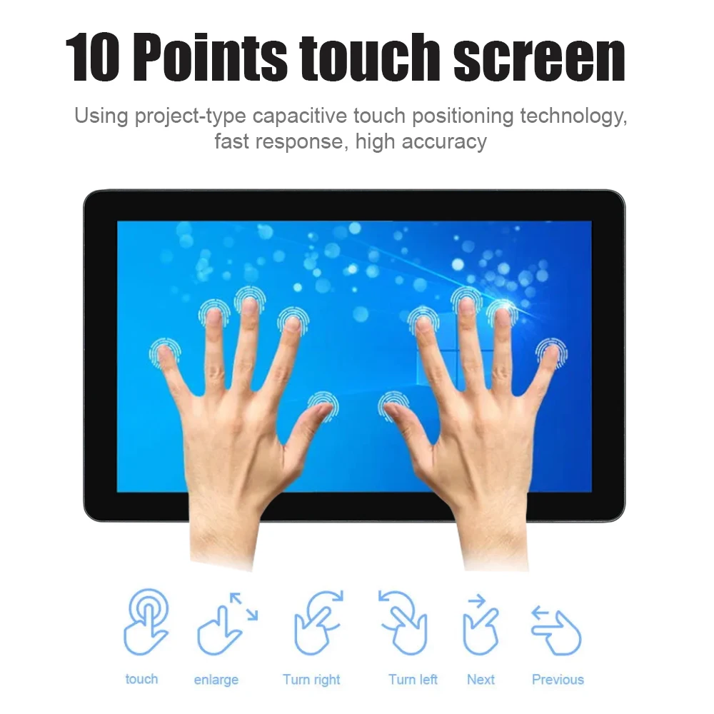 TouchWo 15.6 ġ ޴ ġ ũ , Ͻ HDMI Ʈ , 1920x1080 Ǯ HD IPS  ġ ũ 