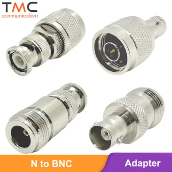 Brass BNC to N Coax Connector 