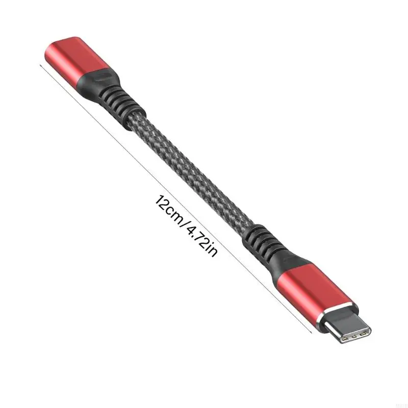 Type C Female to Male Charging Cable Data Blocker Adapter Cord for Phone Tablets M5TE
