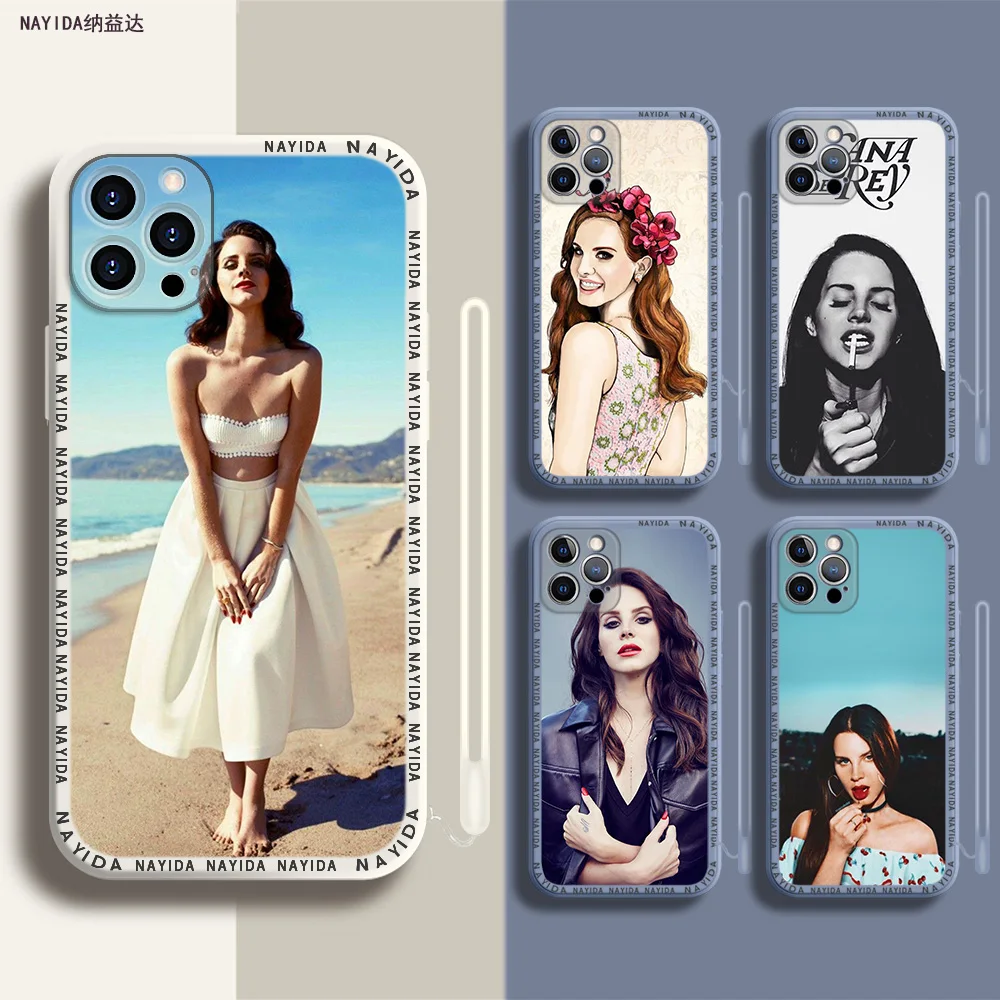 

Phone Case For iPhone 14 13 11 12 Mini Pro Max XS XR X Soft Silicone TPU Cover lana del rey