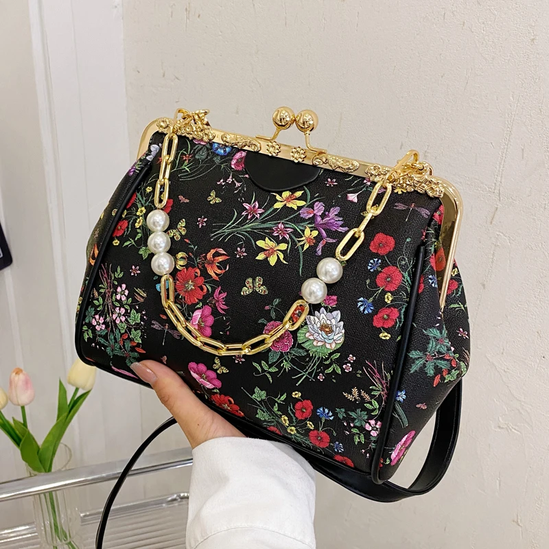 flower jacquard clutch bag – louren store