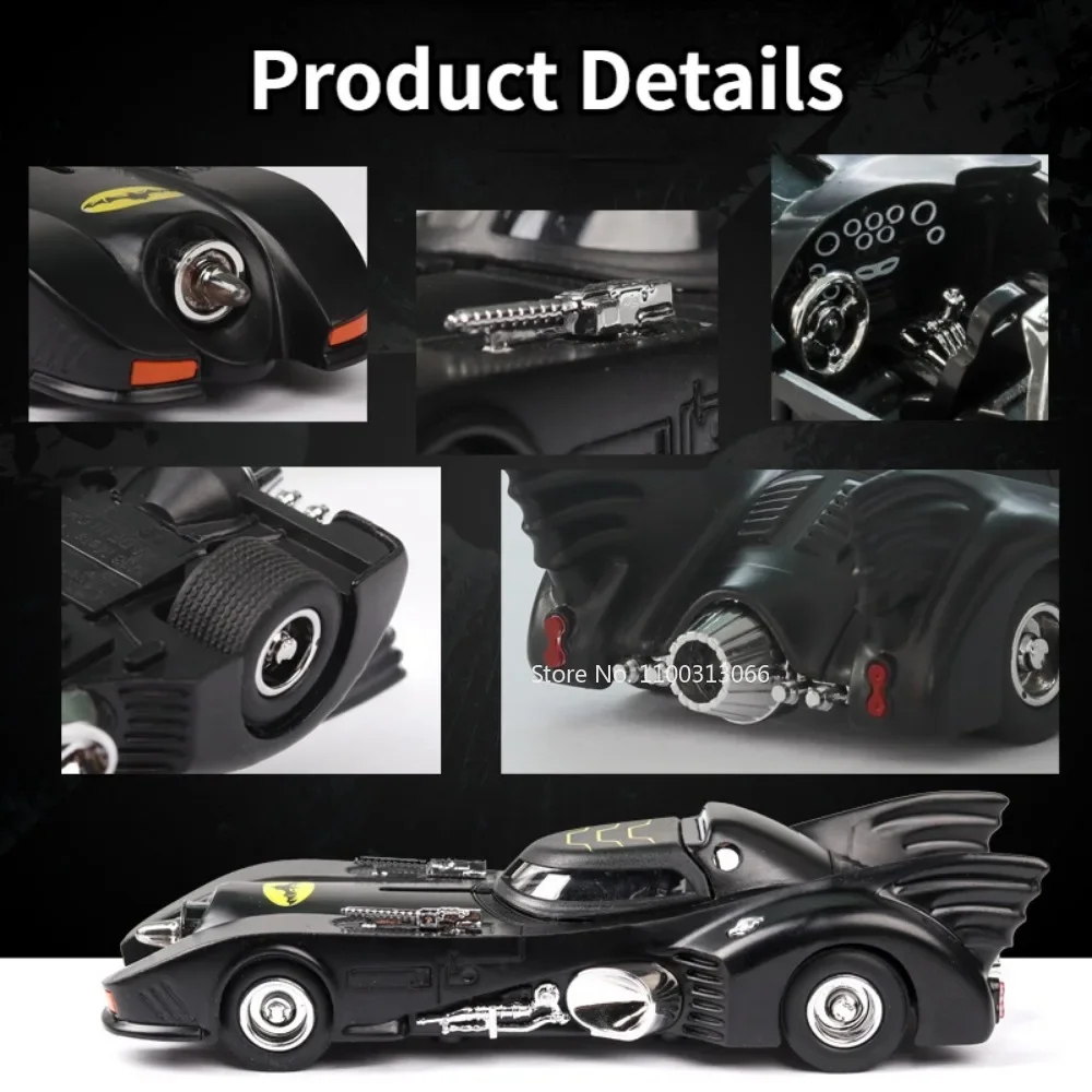 1/38 Scale Batmobile Alloy Model Car Diecast Toys Bat Vintage Car Toy with  Light Sound Super Sport Cars for Boys Christmas Gifts - AliExpress, image size:1000x1000