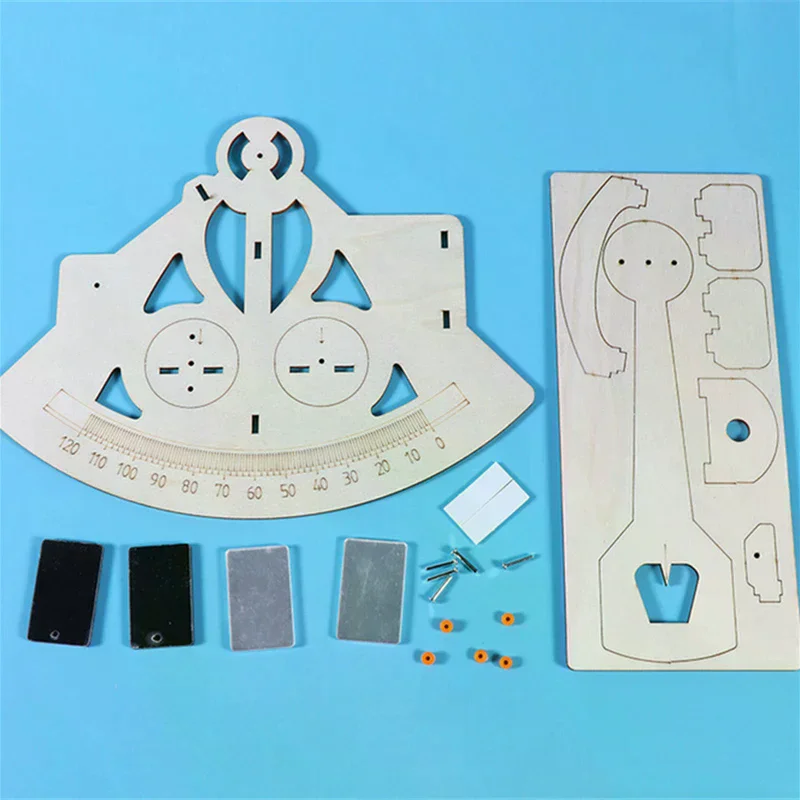 Kit Educativo Fai-da-Te di Nautica e Scienza, Giocattolo in Legno da Assemblare con Adesivi e Attrezzature - immagine 3