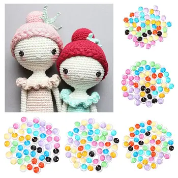 كابوشون زجاجي دائري تصنعه بنفسك ، عيون الدمية ، كابوشون للصور ، مجوهرات مصنوعة يدويًا ، إكسسوارات حرفية ، ظهر مسطح ، 6 ، 10 ، 16 ، 20 ، 25 ، 50 2