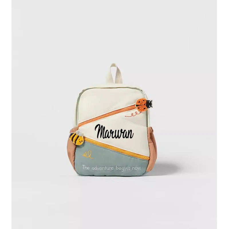 

Personalized Embroidery Baby Insect Backpack Animals Toddler Backpack Custom Any Name Cute Baby Backpack for gifts